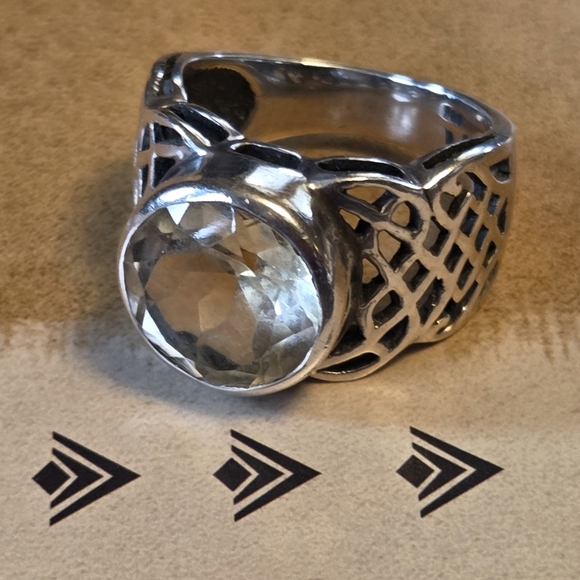RARE Silpada Sterling Silver & Citrine Ring